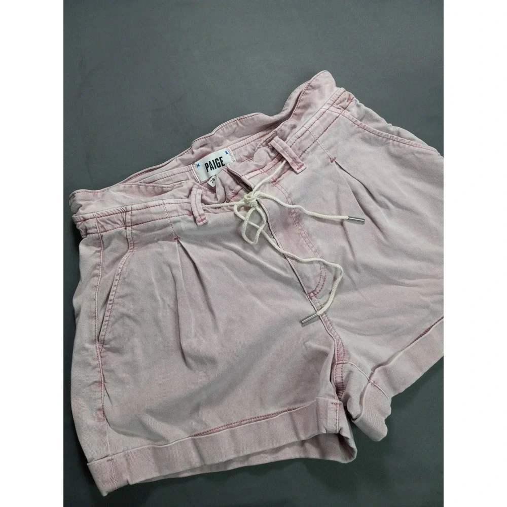 Paige Vintage Garden Rose Pleated Carly shorts size 28